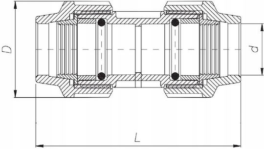 Unidelta 601025 Σύνδεσμος Ποτίσματος 25mm