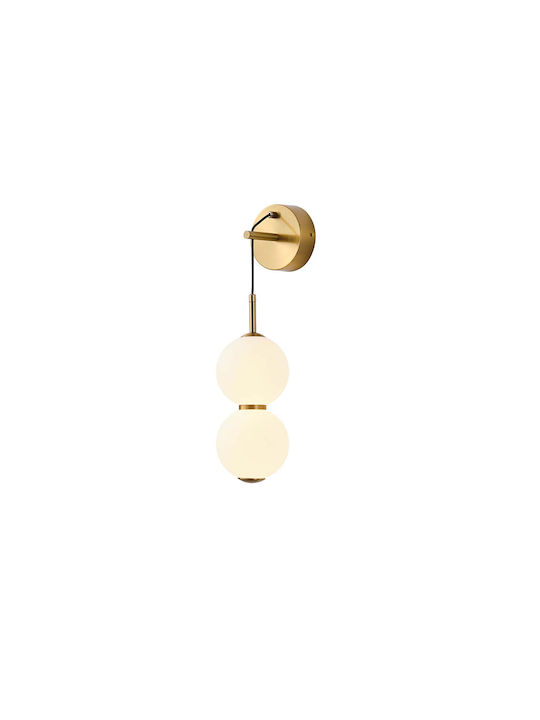 Eurolamp Trea Lumină de Perete cu LED Integrat și Lumină Alb Cald Bronz 43x16cm