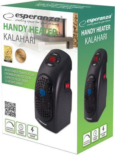 Esperanza Kalahari Ceramic Fan Heater Room Wall 400W