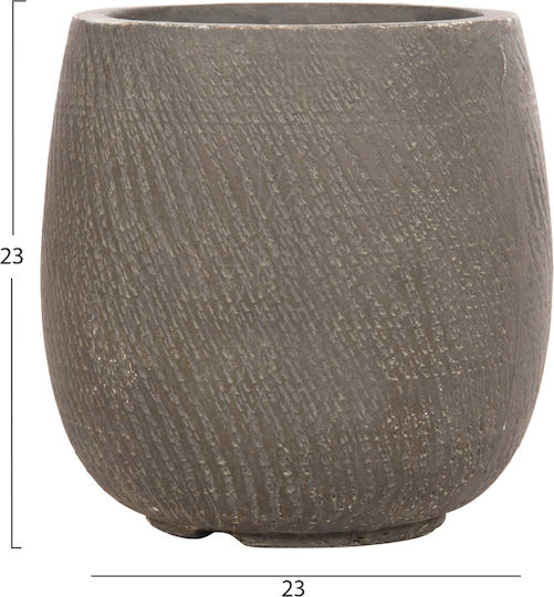 HomeMarkt Σετ 4 Γλάστρες Μεταλλικές Γκρίζοπράσινο 52x55εκ.