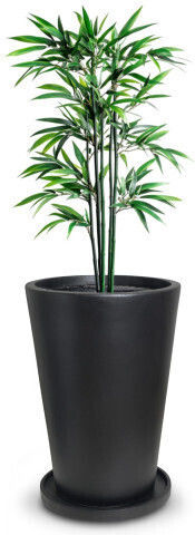 Harmony Ghiveci Ceramică Negru 50.5x50.5x71.5cm.