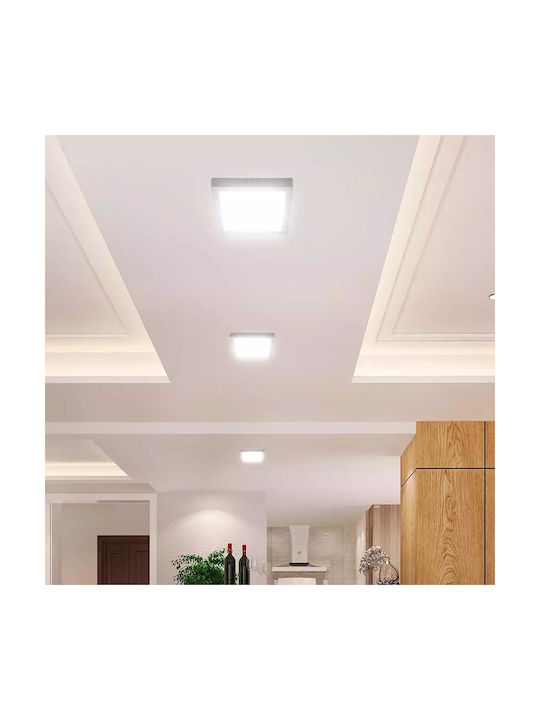 V-TAC Pătrat Panou LED Putere 18W cu Alb Cald Lumini