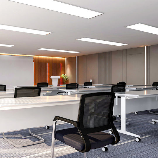 Eko Light Παραλληλόγραμμο Κρεμαστό LED Panel 40W με Φυσικό Λευκό Φως 4000K 120x30εκ.