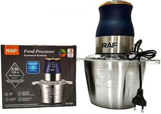 Raf R-7021 Multi Chopper 1000W with 3L Inox Bowl