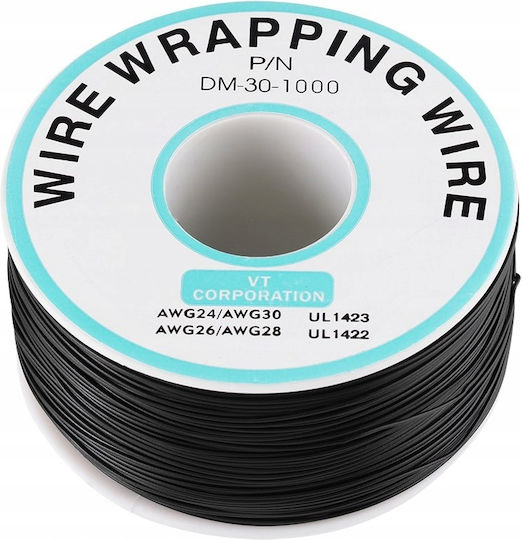 Καλώδιο Τύπου Kynar Awg 0.25mm Μαύρο 200m