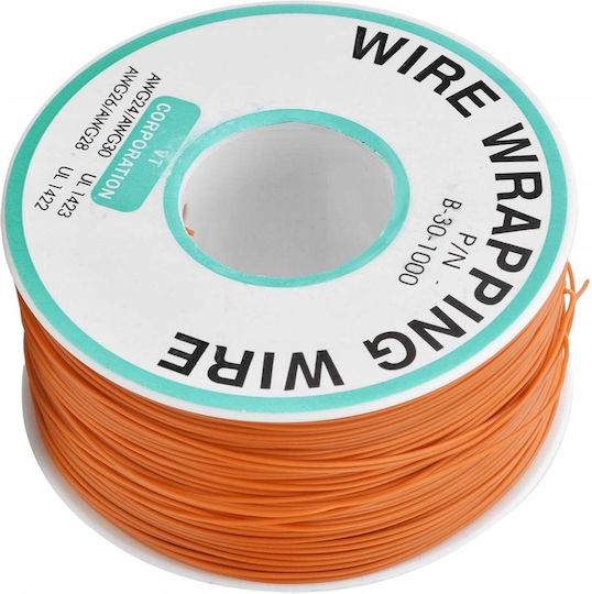 Καλώδιο Τύπου Kynar Awg 0.25mm Πορτοκαλί 200m