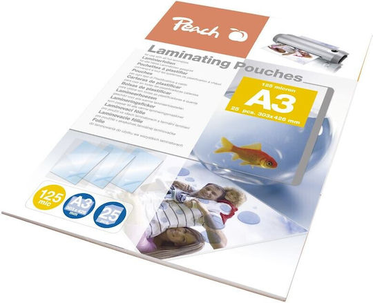 Peach Foi De Laminare Lucioase 125 Microni 25 Bucăți
