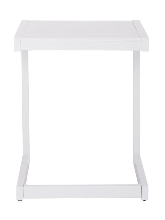 Belling Auxiliary Outdoor Foldable Aluminum Table White 42x43x53cm