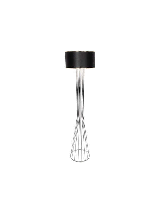 GloboStar Nova Φωτιστικό Δαπέδου Υ155xΜ38εκ. με Ντουί για Λαμπτήρα E27 Ασημί