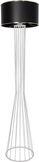 GloboStar Nova Floor Lamp H155xW38cm. with Socket for Bulb E27 White