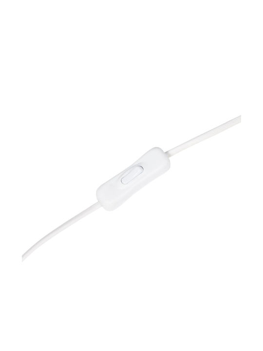 GloboStar Nova Φωτιστικό Δαπέδου Υ155xΜ38εκ. με Ντουί για Λαμπτήρα E27 Λευκό