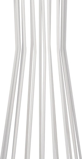 GloboStar Nova Floor Lamp H155xW38cm. with Socket for Bulb E27 White