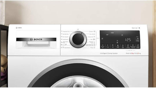 Bosch Πλυντήριο-Στεγνωτήριο Ρούχων 10.5kg/6kg Ατμού 1400 Στροφές