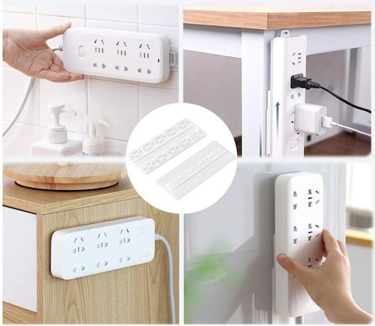 Bază De Perete Din Plastic Pentru Suport Prelungitor Set 3 Bucăți Socket Cable Fixation