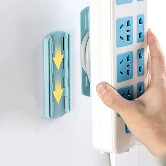 Bază De Perete Din Plastic Pentru Suport Prelungitor Set 3 Bucăți Socket Cable Fixation