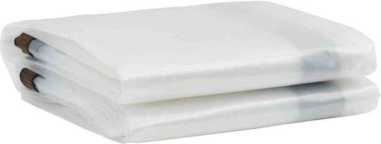 vidaXL Αδιάβροχος Μουσαμάς 140gr/m² 4x2μ. Ελαφρού Τύπου Διάφανος