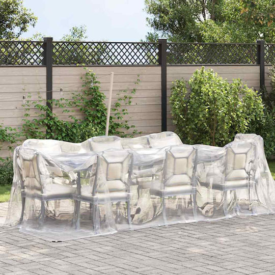 vidaXL Waterproof Tarpaulin 140gr/m² 4x2m. Light Type Transparent