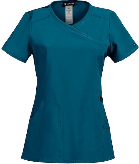 Cherokee CKE2625Α Women's Petrol Blue Medical Blouse