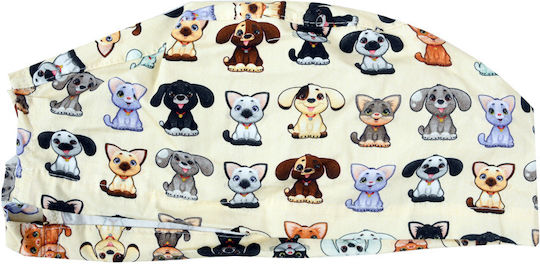 Gima Puppies Unisex Capac chirurgical Multicolor Bumbac