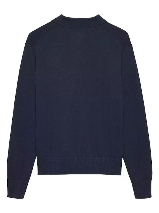 Polo Long Sleeve Blue Blouse