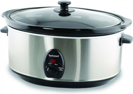 Techwood Slow Cooker 280W με Χωρητικότητα 4.5lt Ασημί