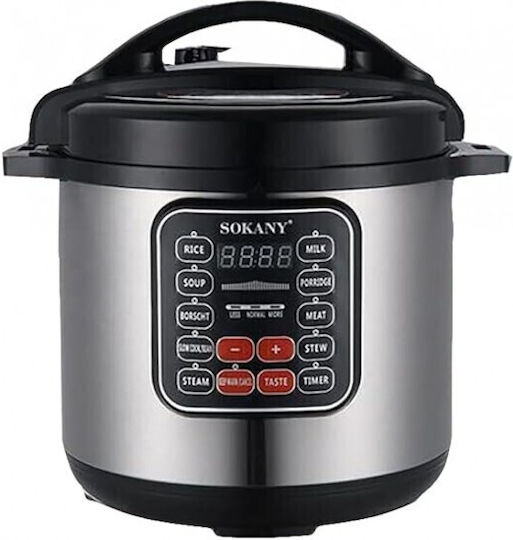 Sokany Multi-Function Cooker 9lt 1200W Silver
