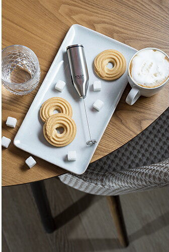 Adler Spumieră de cafea Baterie de mână Gri