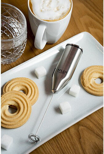 Adler Spumieră de cafea Baterie de mână Gri