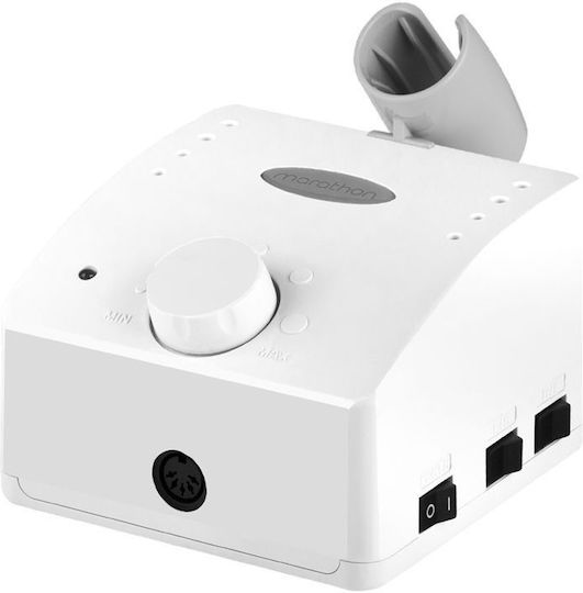 Marathon K35 Τροχός Νυχιών Ρεύματος 45W Λευκός με Πεντάλ