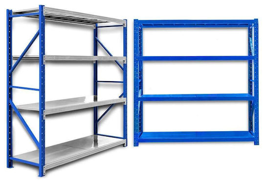 Raft Dexion 200x40x200 cm Cu 4 Rafturi Rezistență Totală 800 kg