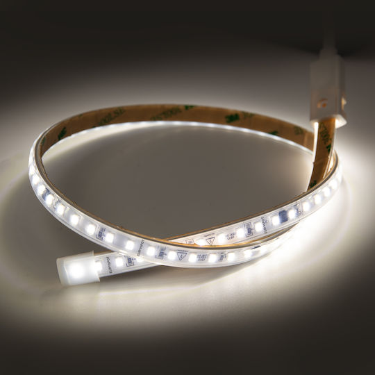 Eurospot Αδιάβροχη Ταινία LED 220V Θερμό Λευκό Φως 5m Τύπου SMD2835