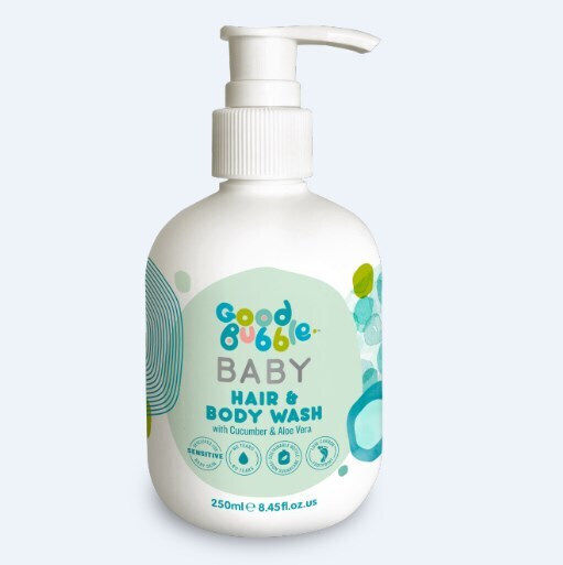 Good Bubble 2 in 1 Shampoo & Shower Gel with Cucumber & Aloe Vera 250ml with Pump