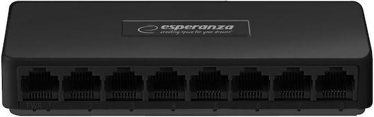 Esperanza ENS102 Managed Switch με 8 Θύρες Gigabit (1Gbps) Ethernet