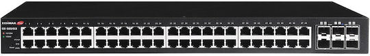 Edimax GS-5654LX v1 Gestionat L2 Switch cu 48 Porturi Gigabit (1Gbps) Ethernet și 6 Porturi SFP