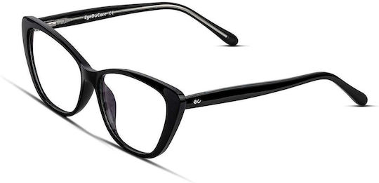 Blue Light Computer Glasses Ariadne Ink Black