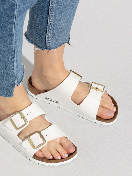 Arizona Women's Anatomic Sandals White Narrow Fit