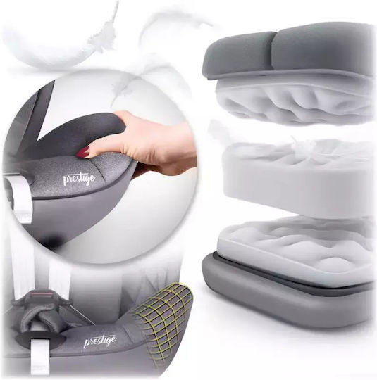Nukido Prestige Детско Столче за Кола i-Размер с Isofix Сив 0-36 кг