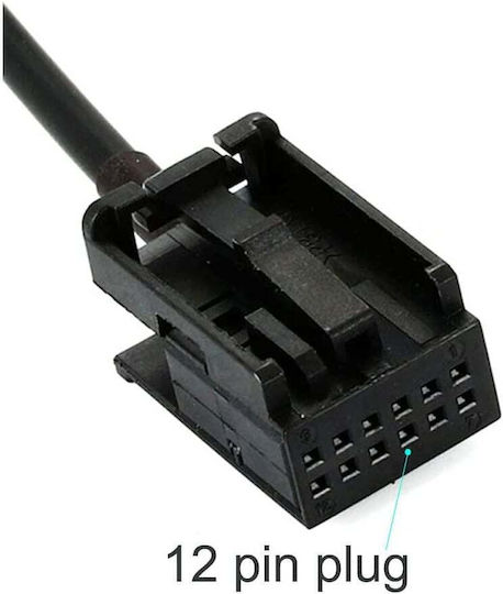 Adaptor Bluetooth AUX Microfon Conector 12 pini Compatibil Opel Cd30 Mp3 Cdc40 Cd70 Dvd90 Navi Radio