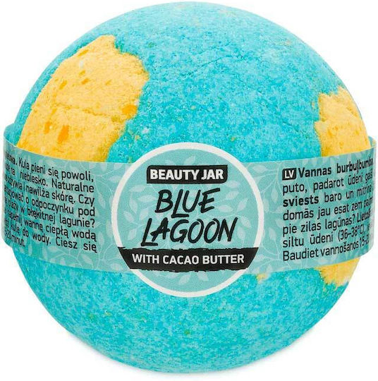 Effervescent Bath Bomb Cocoa Butter Blue Lagoon Beauty Jar 150g