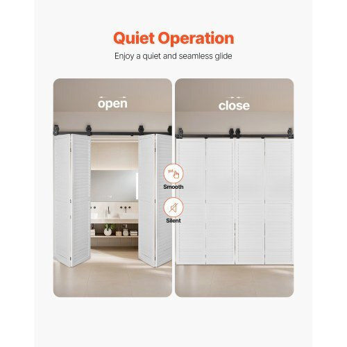 Vevor Sliding Door Mechanism 162.56cm Black