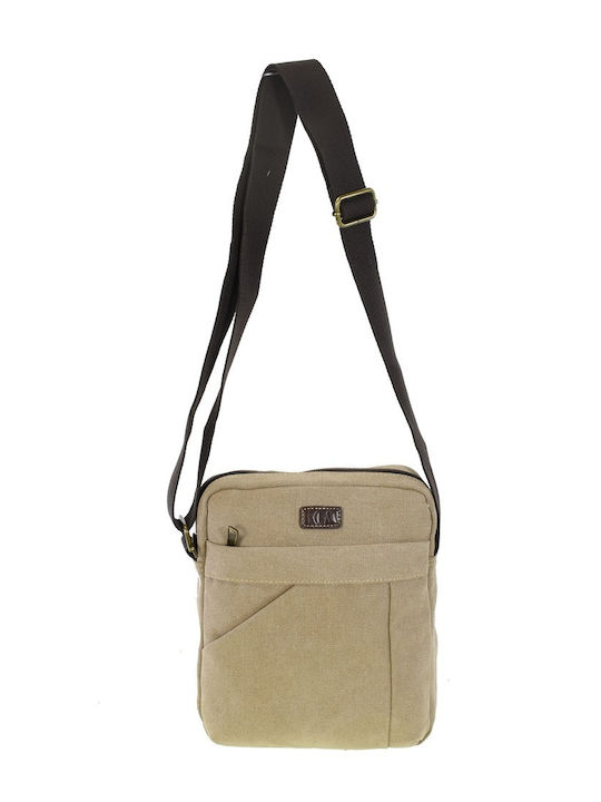 Herrentasche Schulter / Crossbody Beige