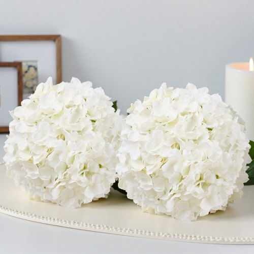 Vevor 65 Artificial Hydrangea Flowers 25 Cm Bouquet White Rzxqbs65pcs76xy7t001v0