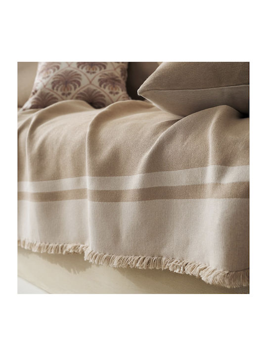 Gofis Home Marian Sofa Throw 2 Seater 2 Sides 180x250cm Ground Beige 336/41