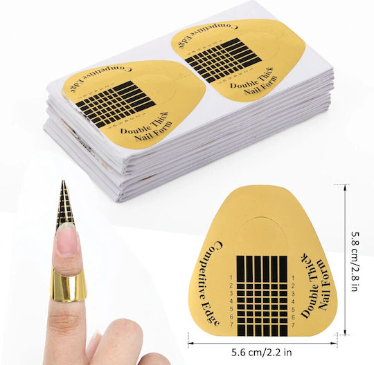 Self-Adhesive Disposable Nail Forms Nail Extension 50 Pieces 2omo67