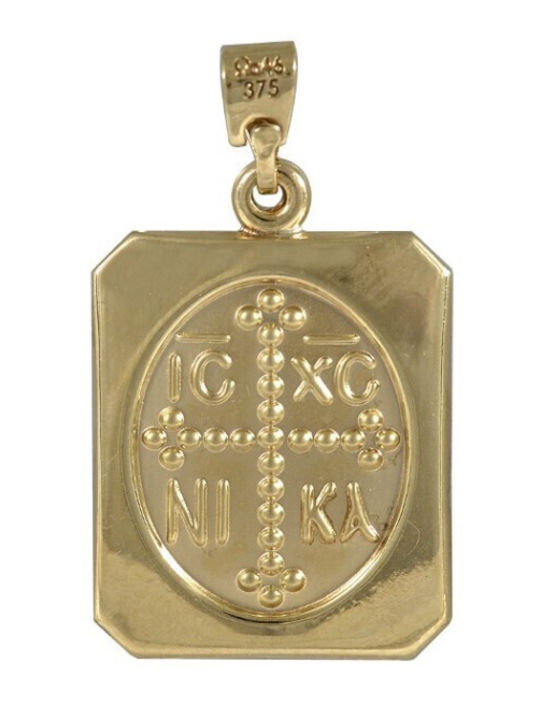 Atofio Kosmima Kinder Amulet mit dem Jesus Christus Gold 9K Atofio Kosmima Kinder Amulet mit dem Jesus Christus Gold 9K