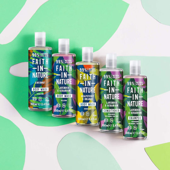 Faith in Nature Gel De Duș Cu Glicerină Și Miros Citrice 100ml