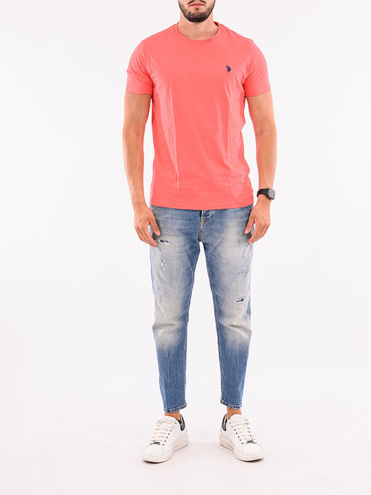 Assn Mick Polo Kurzarm T-Shirt Korallrot