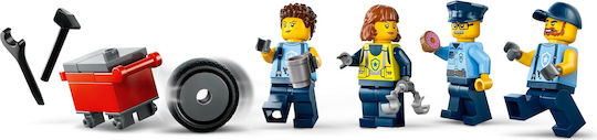 LEGO City Custom Polizei Auto Garage für 6+ Jahre 489Stücke