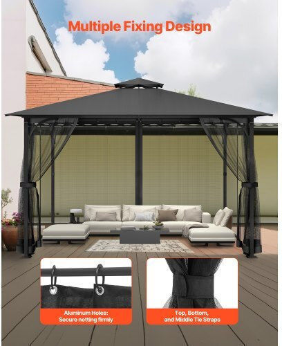 Vevor Αντικατάσταση Δικτύου Κιόσκι 10x13x6.8 Ft Ltwzdl10ft13szyaev0