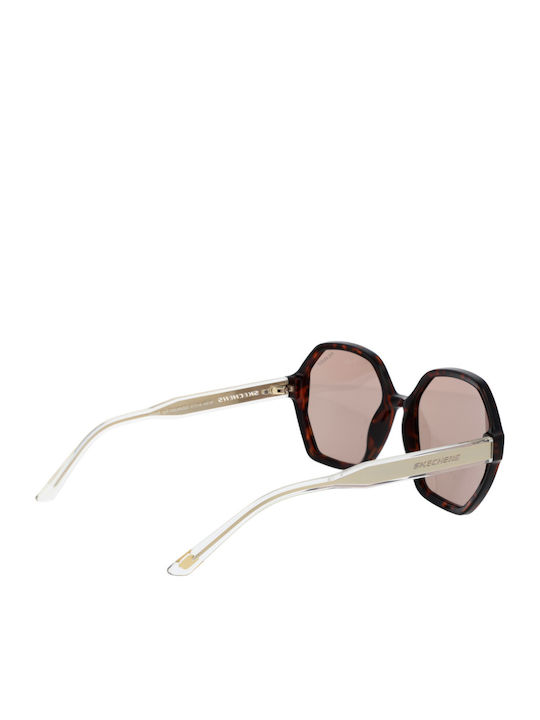 Skechers Women's Sunglasses with Brown Plastic Frame and Brown Polarized Lens SE6358 5752H